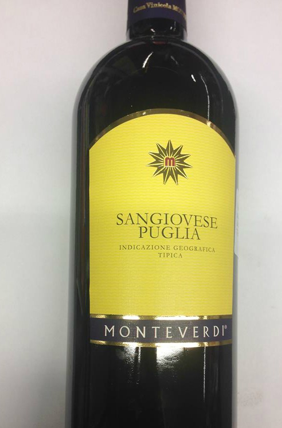 Rượu Vang Ý Sangiovese Puglia Monteverdi
