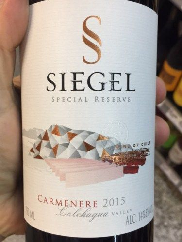 Rượu Vang Chile Siegel Special Reserve Carmenere