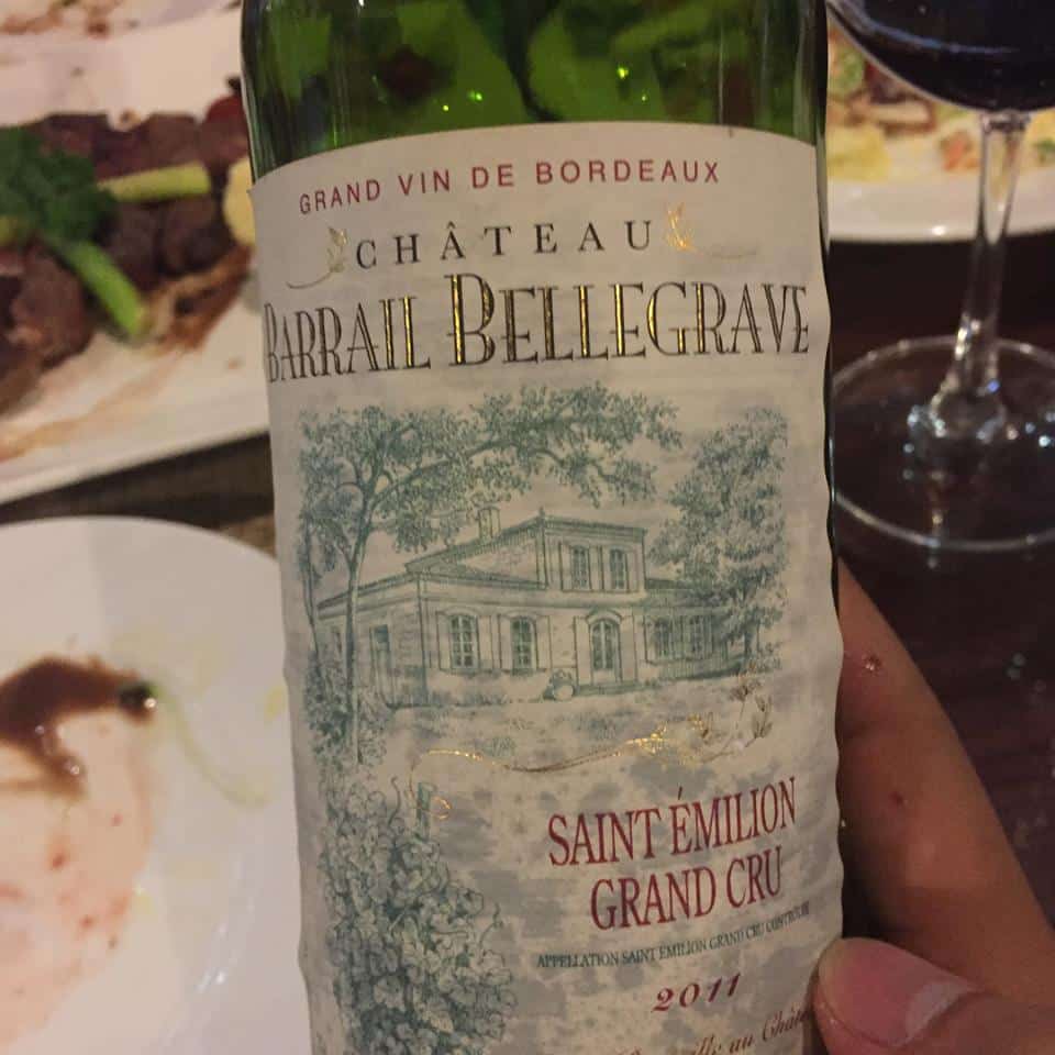 Rượu Vang Pháp Chateau Barrail Bellegrave