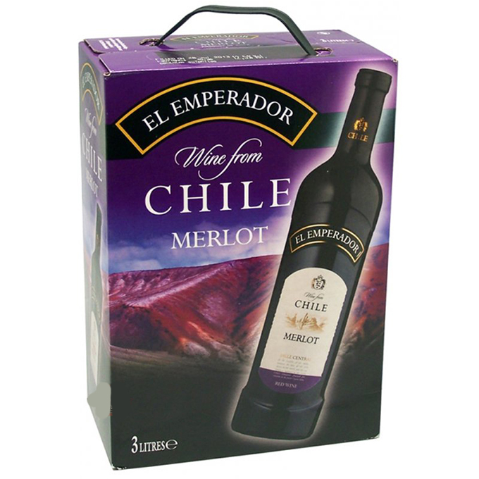 Rượu Vang Bịch Chile El Emperador Merlot 3L