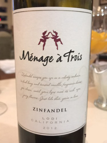 Rượu Vang Mỹ Menage a Trois Zinfandel
