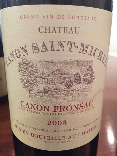 Rượu vang Pháp Château Canon Saint Michel Canon Fronsac