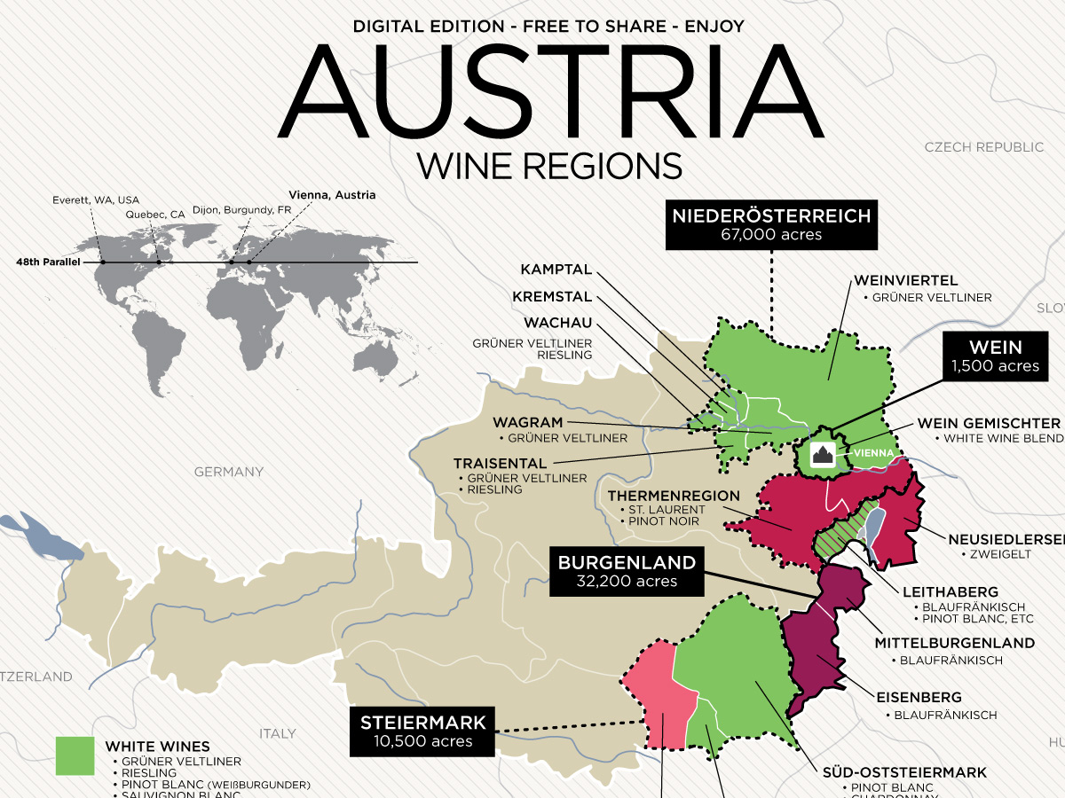 Bản đồ rượu vang Áo